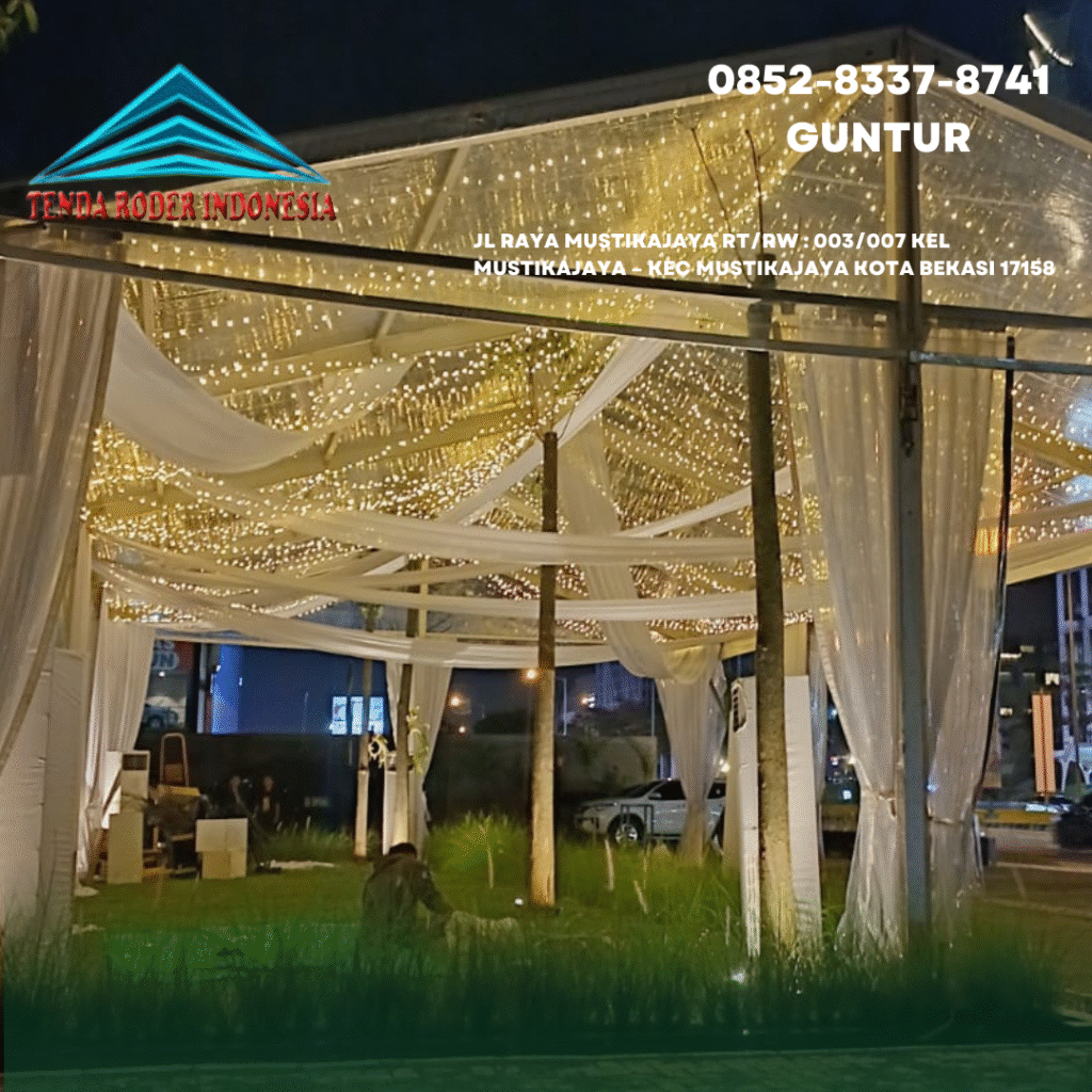 Rental Tenda Roder Transparan Dan Solid Putih Di Jakarta