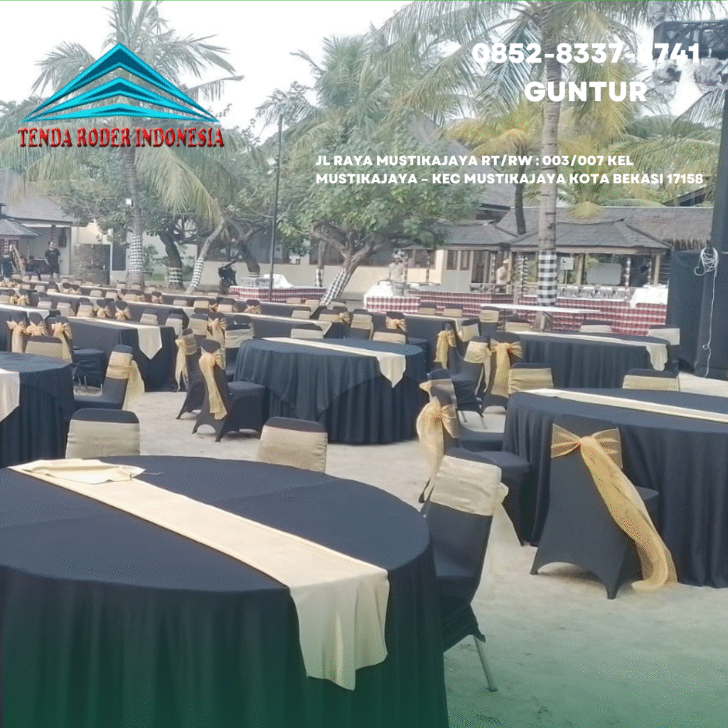Sewa Kursi Dan Meja Full Cover di Jababeka Bekasi