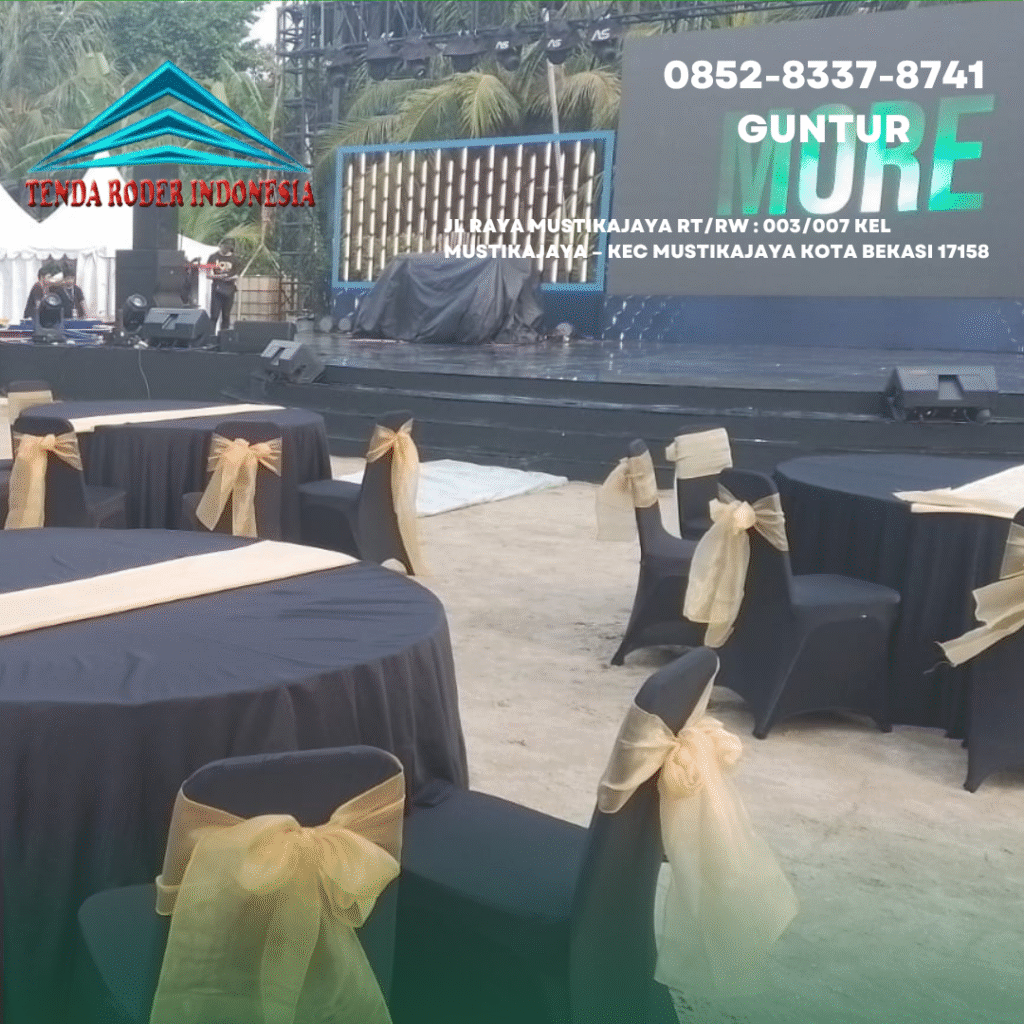 Sewa Kursi Dan Meja Full Cover di Jababeka Bekasi
