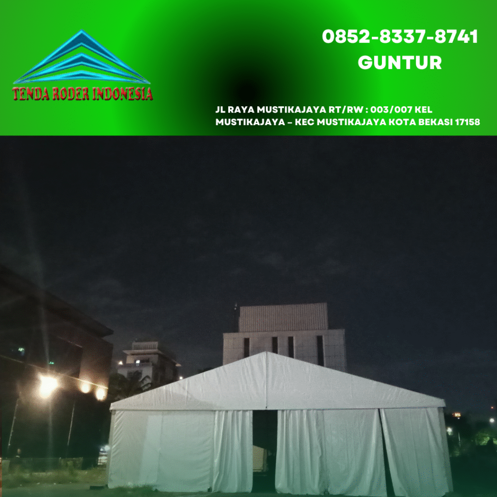 Pusat Sewa Tenda Jenis Roder Putih Jakarta